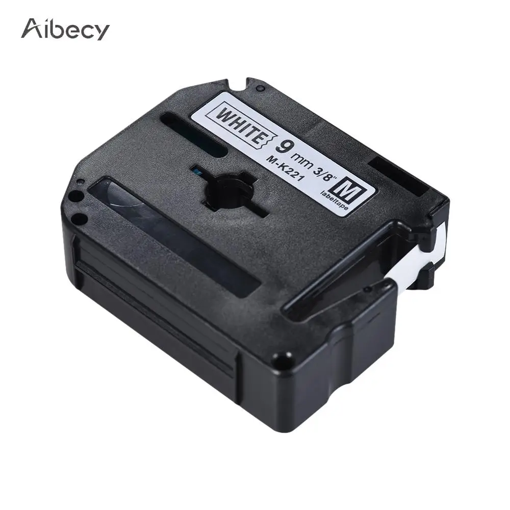 9 мм * 8 м черно-белая лента для этикеток принтер совместимый с Brother PT-65/PT-70/PT80 |