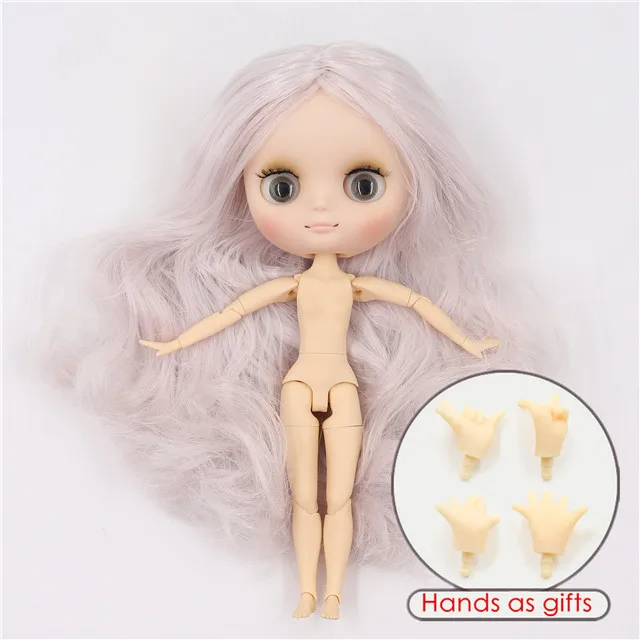 Фабрика blyth Middie кукла шарнир тело матовое лицо 1/8 20 см голая кукла - Цвет: matte face-n
