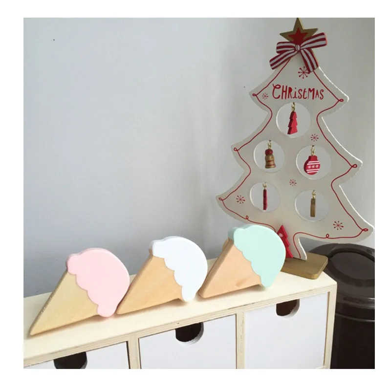 Экологически чистый деревянный крючок для мороженого настенное украшение