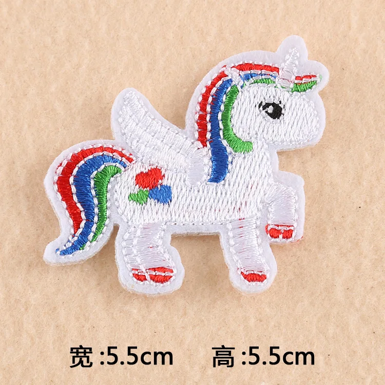 1 шт. милые нашивки в форме единорога с изображением лошади из мультфильма утюжок