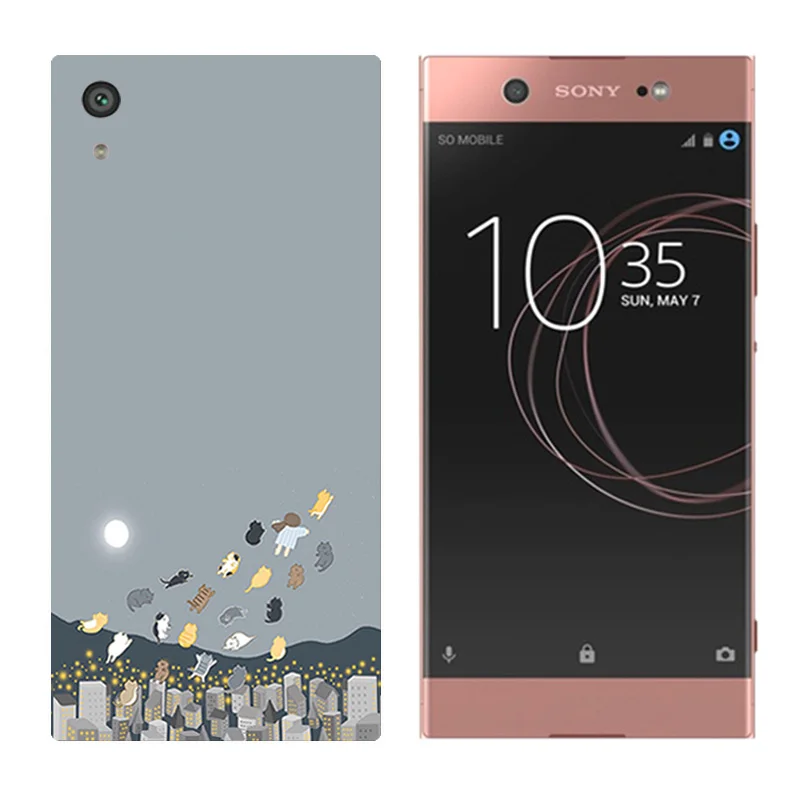 Case for Sony Xperia XA1 Ultra Cover Soft TPU Printing Silicone Phone Cases Disk sony |