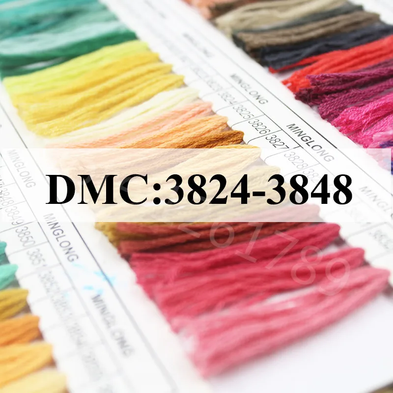 JOY SUNDAY DMC3824 3848 нить для вышивки крестиком 10 шт./лот 1 2 м Набор сделай сам шитье