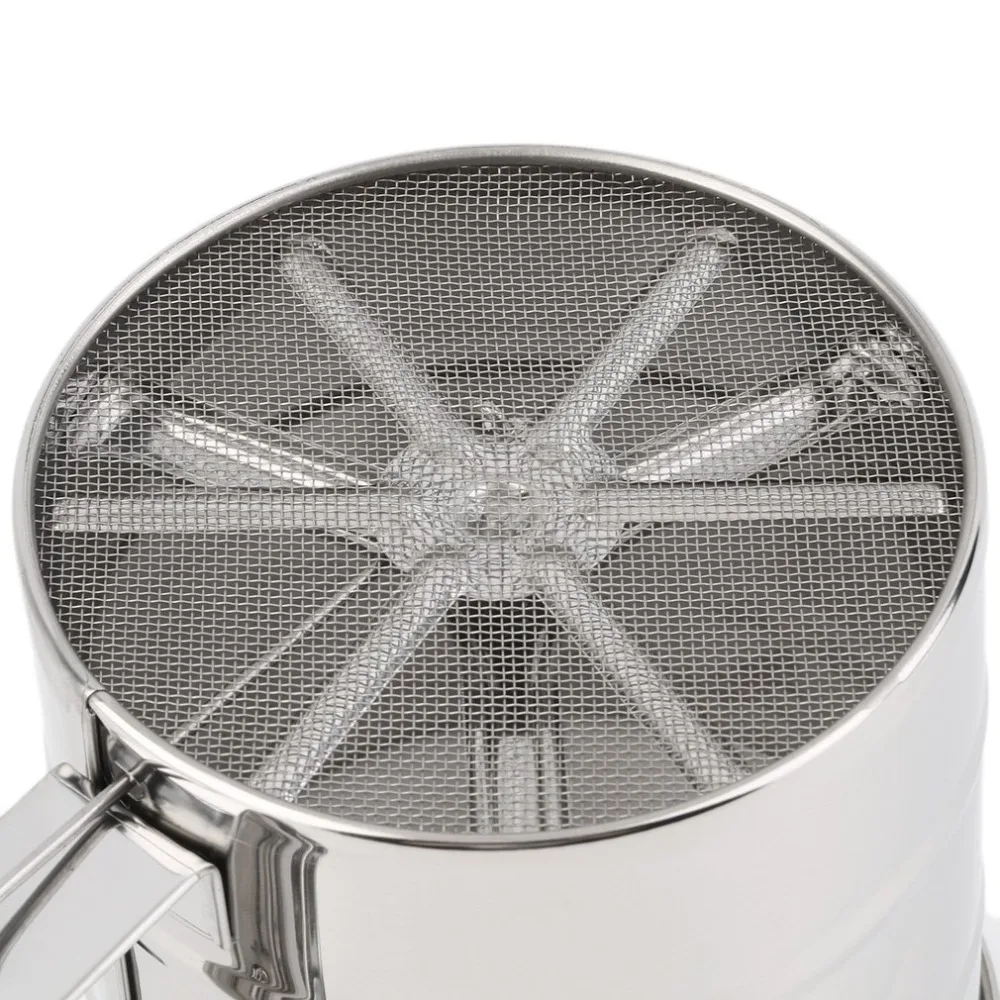 Сетчатое сито для муки ручной шейкер из нержавеющей стали порошка сахарное