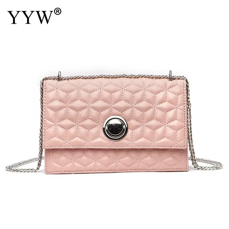 

2019 Summer Fashion Women Bag Designers Leather Handbags Pu Shoulder Bag Small Flap Crossbody Bags For Women Messenger Bags Pink