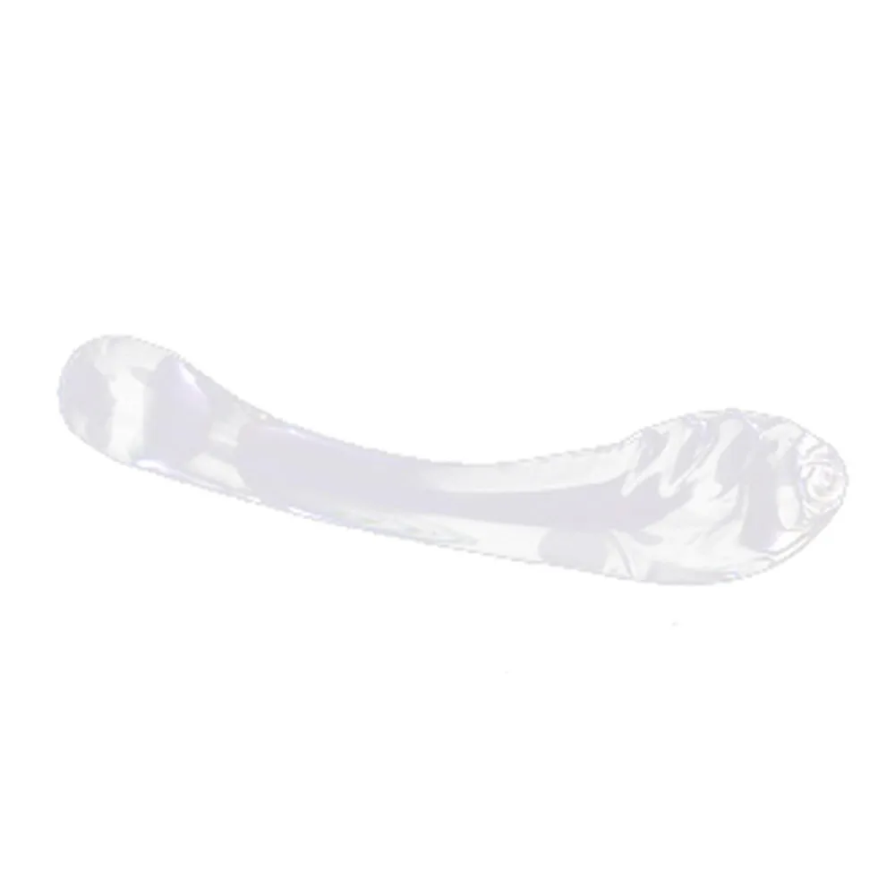 Стеклянный фаллоимитатор G Spot клиторальный пенис массажер Анальная пробка для