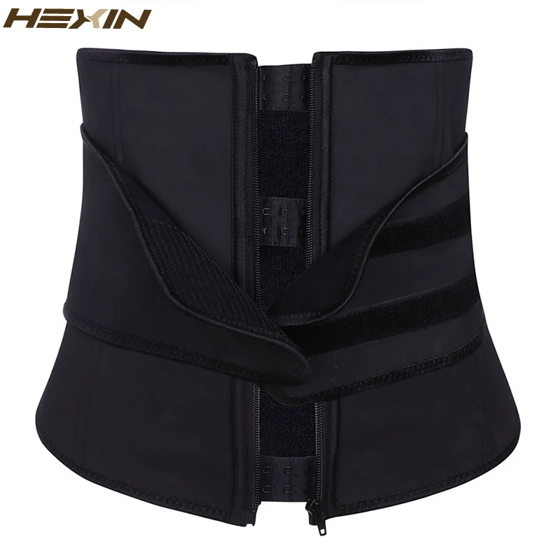 HEXIN клипса и молния латексный Пояс Cincher корсет под грудь Корректирующее белье для тела Fajas тренажер для талии брюшной пояс размера плюс