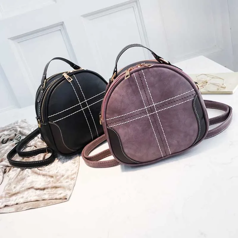 Women PU Leather Backpack Female Bag School Feminine Traveal Bags Small Backpacks for Girls DALFR | Багаж и сумки