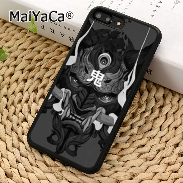 MaiYaCa японская Oni Hannya маска демона крутой чехол для телефона iPhone 5 6 s 7 8 plus 11 12 Pro X XR XS