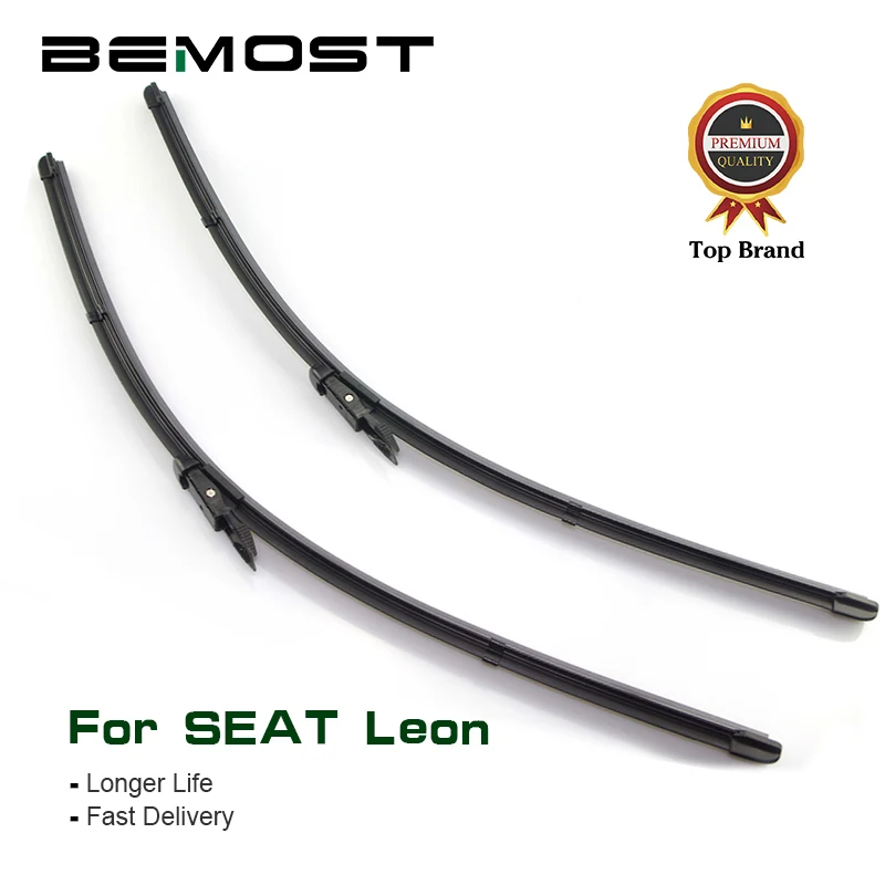 

BEMOST Car Wiper Blades Natural Rubber For Seat Leon MK1 MK2 MK3 Hatchback/Coupe/Estate ,Model Year From 1998 To 2018