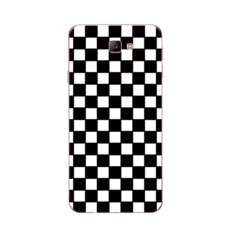 Custom Cases For Samsung Galaxy J5 Prime / J7 for J2 Shell J3 2016 2017 J3109 Soft TPU Geometry Striped Printing |
