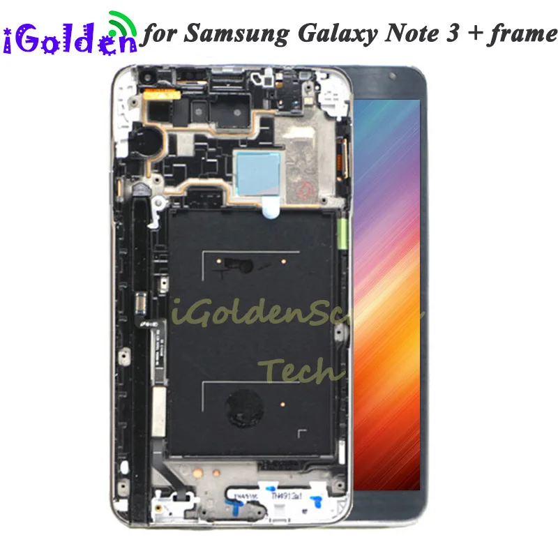 100% тест AMOLED для Samsung Galaxy Note 3 N9005 N900A N900T N900 ЖК-дисплей дигитайзер сенсорного экрана