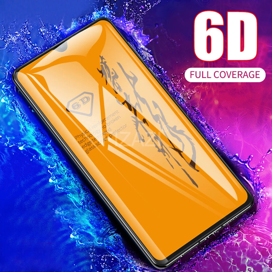 Защитная пленка для экрана из закаленного стекла 6D с полным клеем Huawei P20 Pro P30 Lite P
