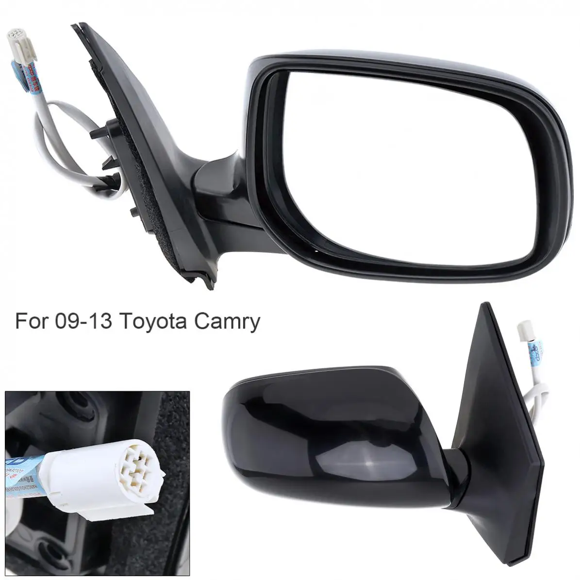 

1pcs Non-Folding Durable Car Right Side Mirror Waterproof Auto Right Hand LH Mirror for 09-13 Toyota Corolla
