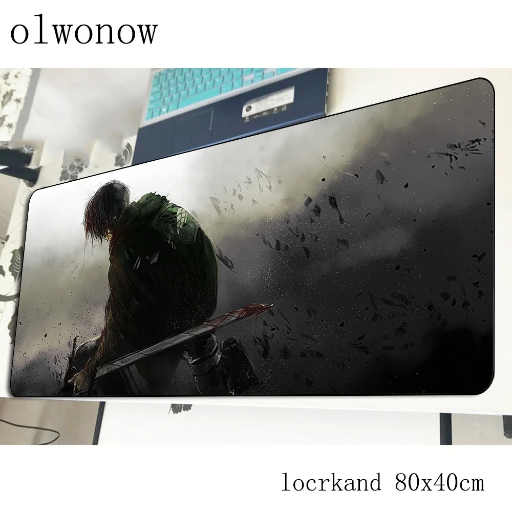 Атака на Титанов геймерский коврик для мыши большой 800x400x2 мм игровой коврик для мыши подарок на Хэллоуин ноутбук аксессуары для ПК padmouse эргономичный коврик
