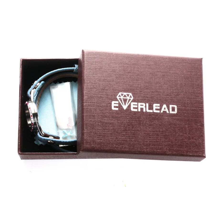 Кожаный браслет EVERLEAD из нержавеющей стали милый романтичный ручной работы с