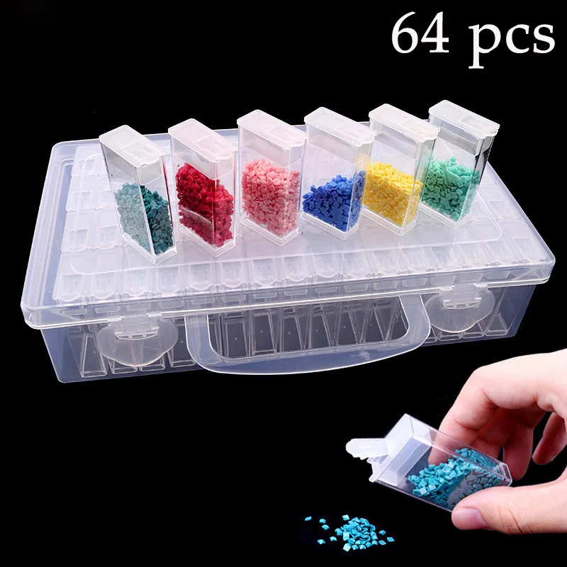 

New Diamond Embroidery Accessories Diamond Painting Tool Daimond Transparent Plastic Storage Box Jewelry Drill Storage Box Gift