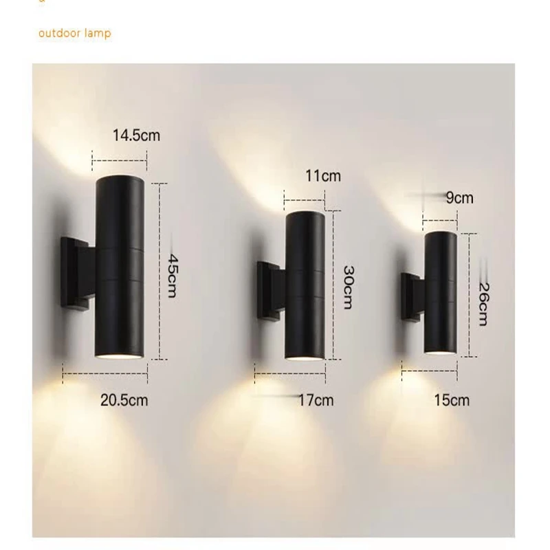 LukLoy LED Outdoor Wall Light Nordic Modern Minimalist Waterproof Lamp Courtyard Garden Portico Hotel Creative Corridor | Лампы и