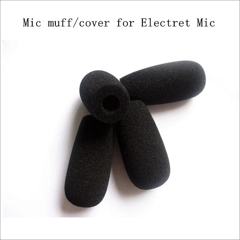 Linhuipad Free shipping 10pcs mic foam windscreen 9mm hole big windshields muff cover for electret | Электроника