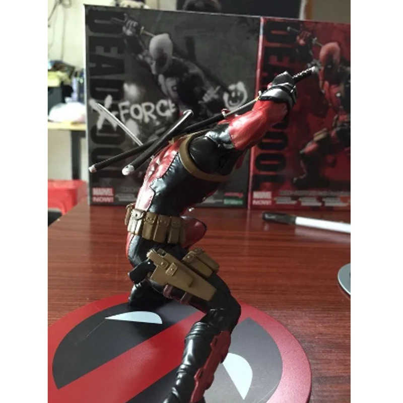 1 шт. X men Deadpool ПВХ 16 см фигурку игрушки ARTFX + Дэдпул Super Heroes Модель Дети Рождество