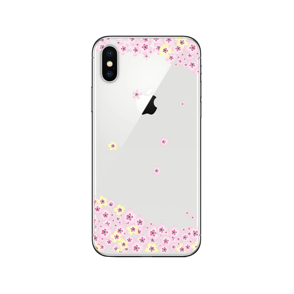 Чехлы для телефонов ciciber Cherry Blossom Tree для iphone 11 Pro XR XS MAX X, мягкий чехол из ТПУ для iphone 7, 8, 6, 6S Plus, 5S, SE, чехол