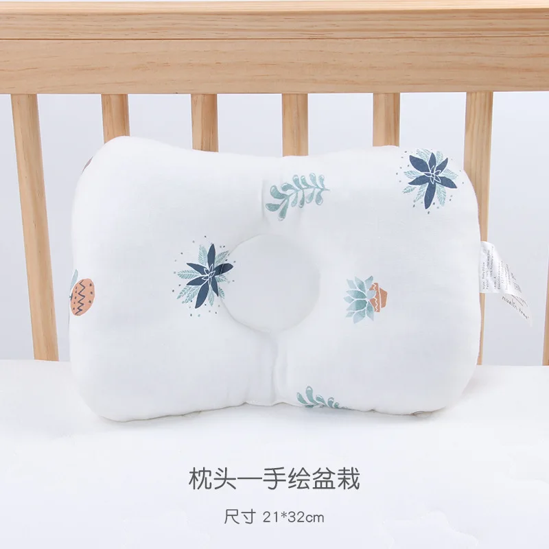 b Подушка для сна для новорожденных и младенцев, противоскользящая Подушка с плоской головкой - Цвет: b