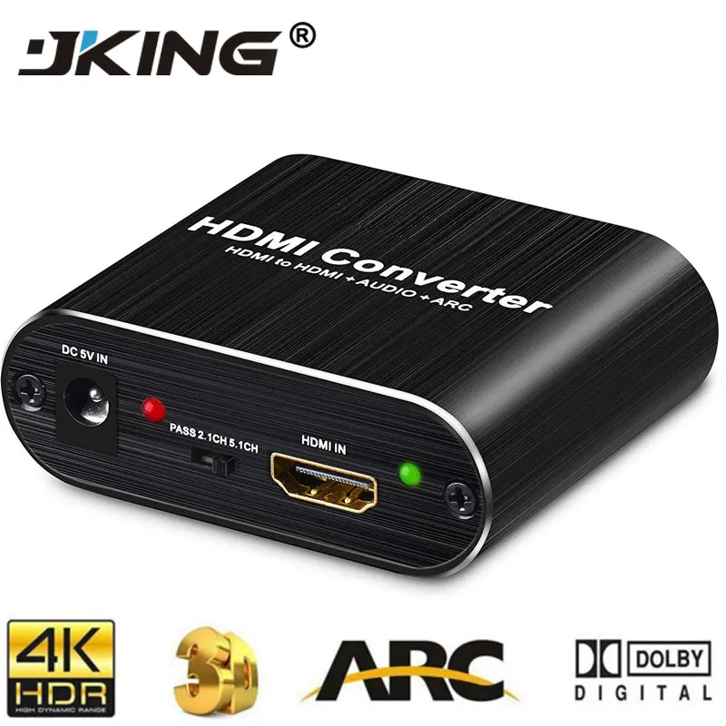 Совместим с HDMI 2 0 аудио экстрактор 5 1 ARC сплиттер к оптический TOSLINK SPDIF |