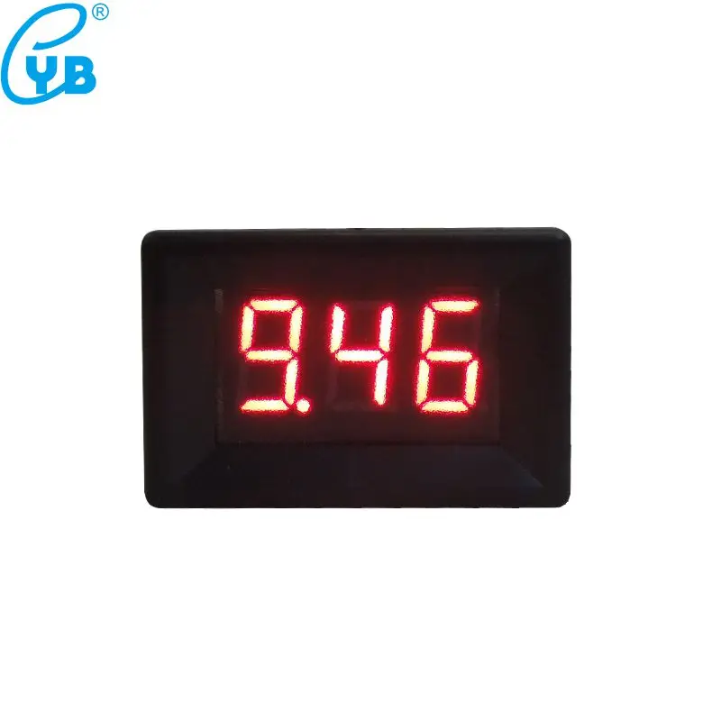 Red YB21 Вольтметр постоянного тока 0-10 в 0-30 в 0-100 в 0-300 в 0-600 в мини-измеритель напряжения 3 провода 0,36 ''цифровой светодиодный вольтметр - Цвет: Red