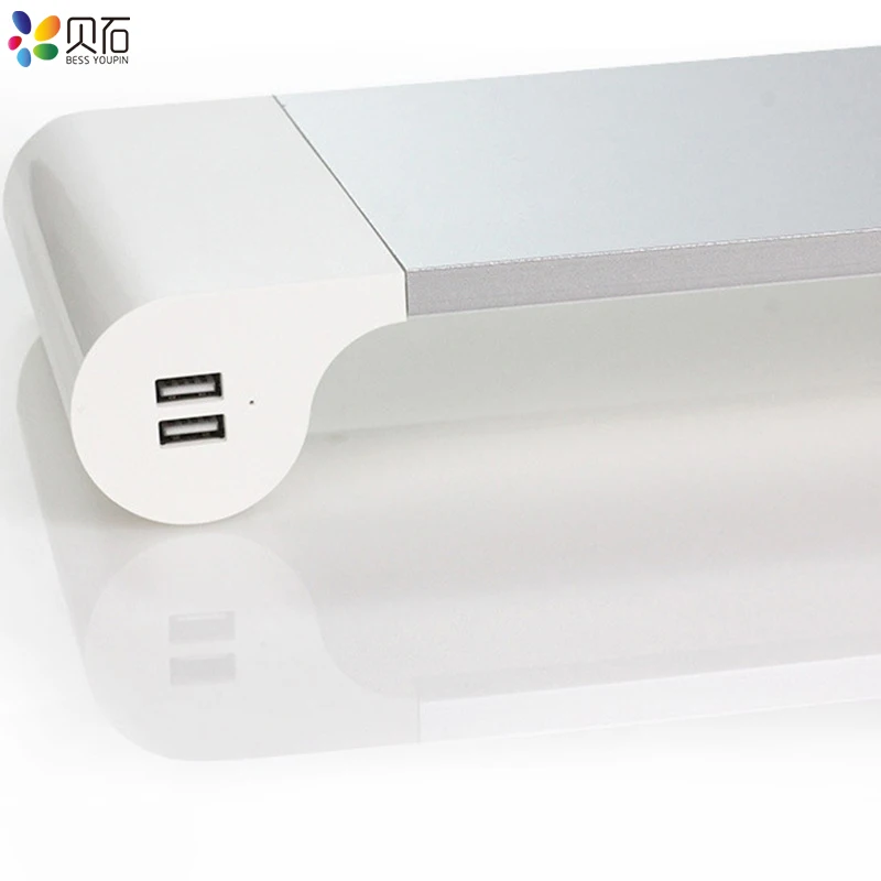 Портативный 4 порта USB ноутбук компьютер монитор Стенд ПК монитор держатель ноутбук Настольный держатель нескользящий держатель для MacBook Pro/Air