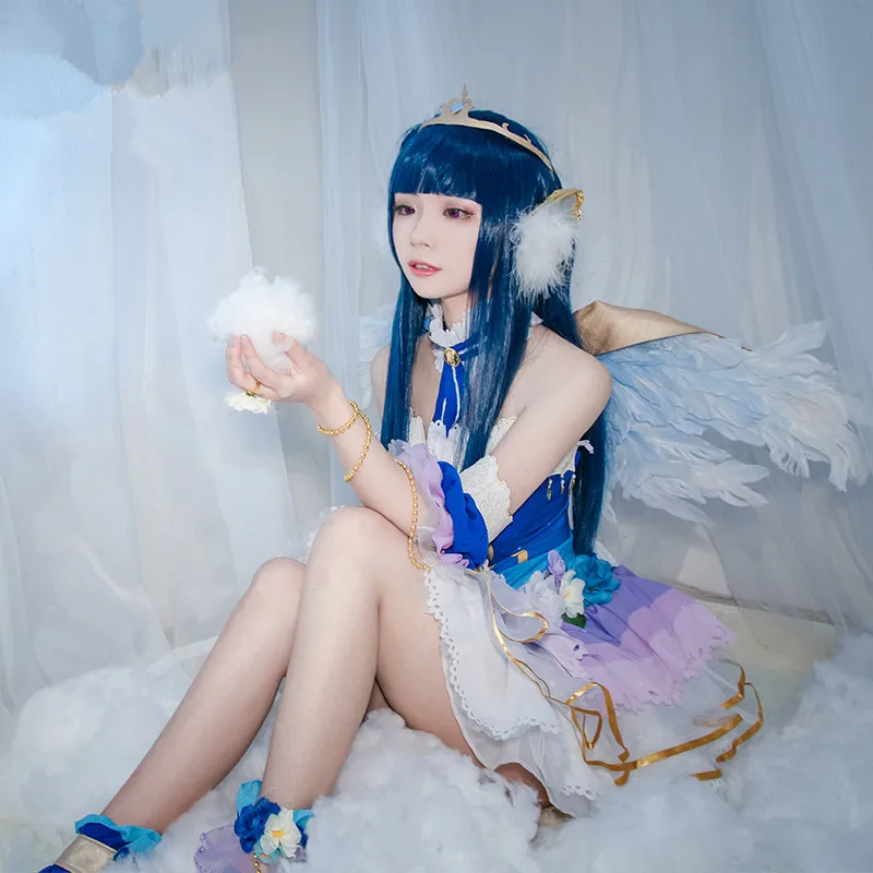 Аниме! Lovelive! Солнечном свете! Aqours Angel Awaken Tsushima Yoshiko Униформа платье косплей костюм