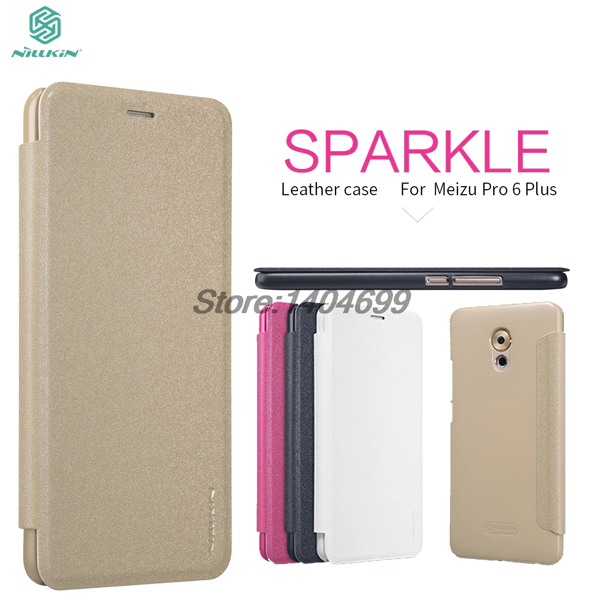 Чехол для Meizu Pro 6 Plus, серия Nillkin Sparkle, чехол из искусственной кожи, флип-чехол для Meizu Pro 6 Plus, 5,7 дюймов, для телефона