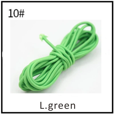 10 - L green 3 м/лот сильный эластичный Канатный шнур 3 мм Круглый Банджи шок растягивающийся шнур DIY 24 разных цветов - Цвет: 10 - L green