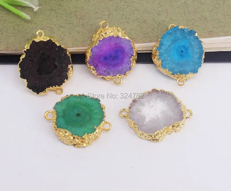 10 шт. бусины из натурального камня|beads for making jewelry|beads jewelry makingstone connector |