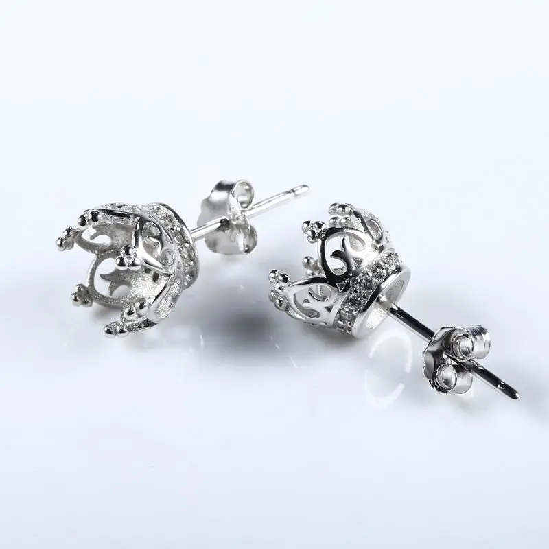 Серьги гвоздики с жемчугом или круглыми бусинами 7 х7 мм|stud earrings|earrings whiteearrings white gold