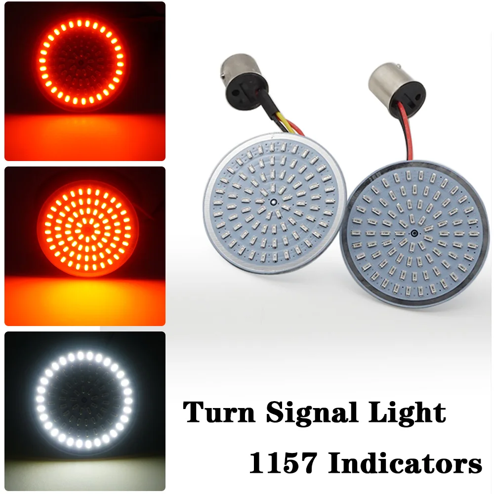 

Bullet Turn Signal Indicator Light Lamp 1156 1157 LED Inserts Light for Motorcycle Harley Touring Sportster Glide Dyna FLSTF CVO
