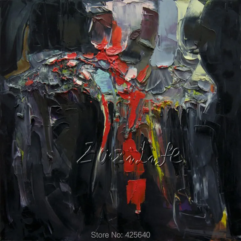 Палитра с ножом портрет масляная живопись Рождественская фигурка холст ручная