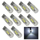 10 шт., Автомобильные светодиодные лампы T10 194 W5W Canbus 10 SMD 5630