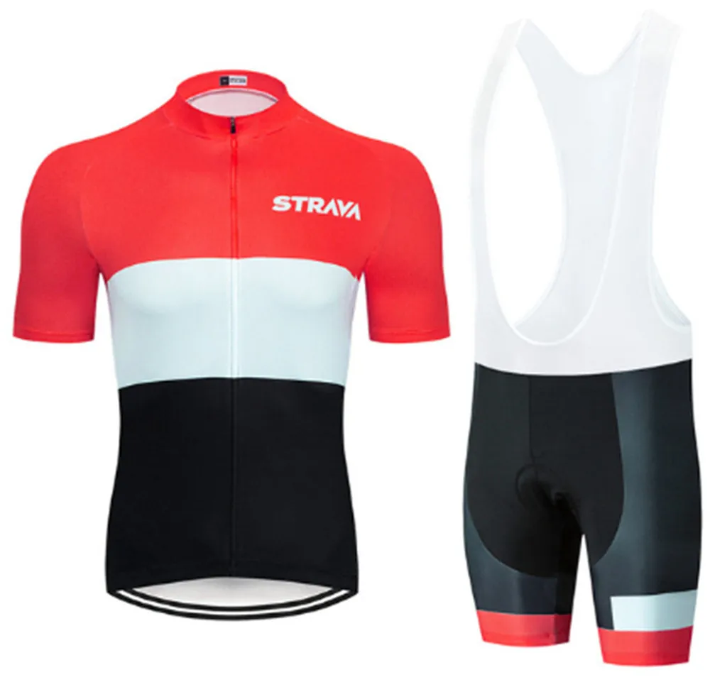 2 STRAVA, командные майки для велоспорта, набор, летняя быстросохнущая одежда для велоспорта, дышащая велосипедная одежда, мужская уличная одежда с коротким рукавом, набор - Цвет: 2