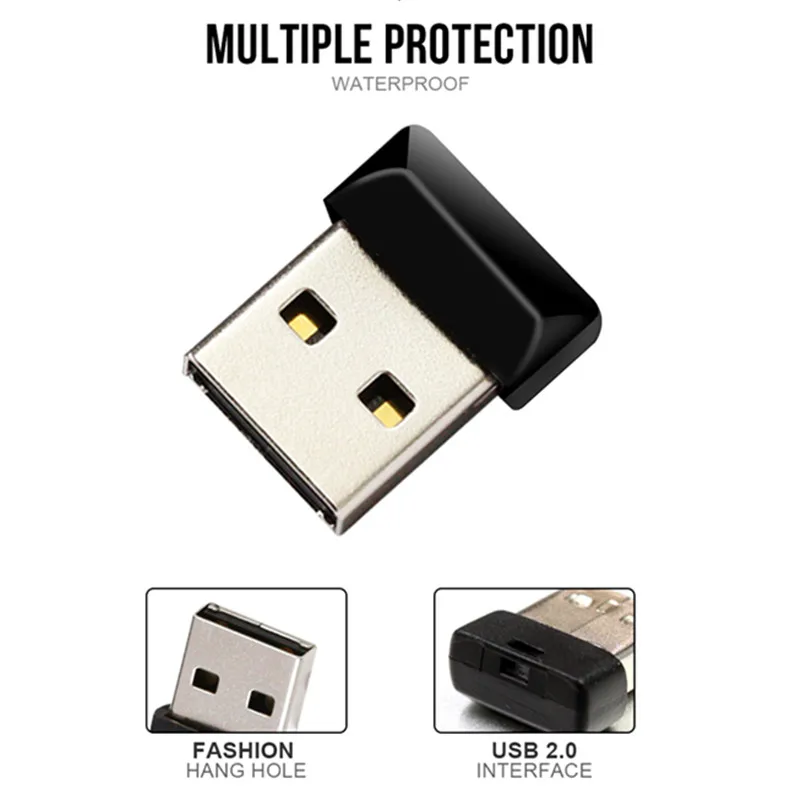 Горячая Супер мини-usb флеш-накопитель Флешка 64 Гб 128 ГБ USB 2,0 маленький водонепроницаемый флеш-накопитель 32 ГБ 16 ГБ 8 ГБ флеш-накопитель USB
