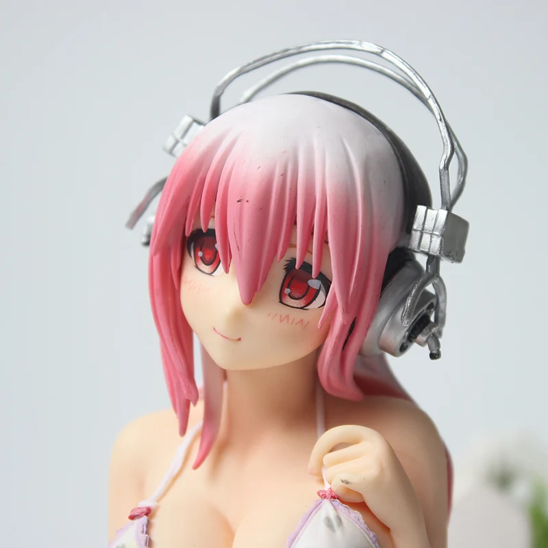 Аниме Для Девочек Супер купальный костюм Sonico вер. Синий сексуальный ПВХ фигурка фигурки торт Топпер Коллекция Модель игрушки