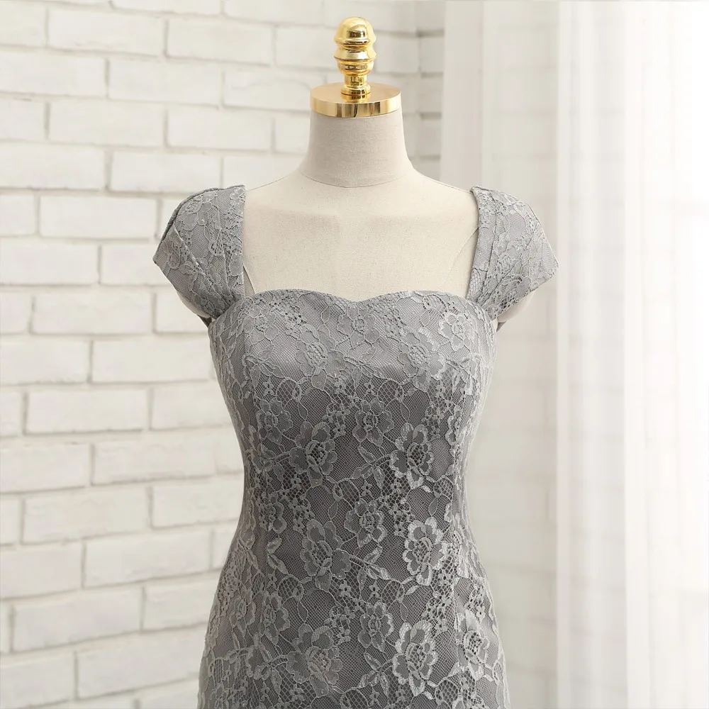 Платье для матери невесты платье футляр с рукавами крылышками серая шифоновая