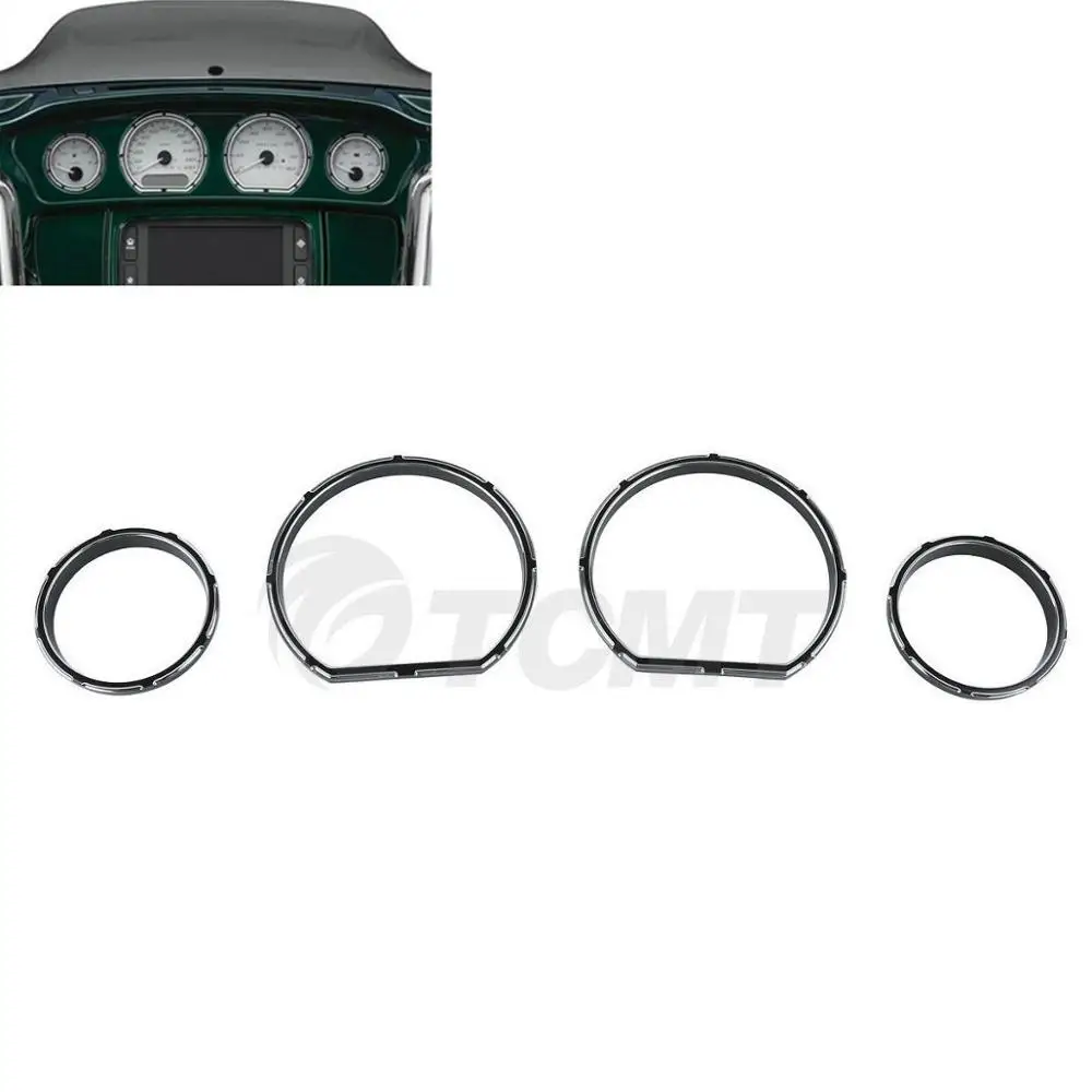 

Motrocycle Burst Gauge Bezel Kit For Harley Electra Street Tri Glide Ultra Limited FLTRX 2014-2017 Road Glide 2016-2017