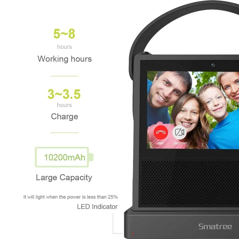 Для Echo Show Battery Base (Smatree Power Bank 20400 mAh для power your до 14 часов)|Зарядные устройства| |