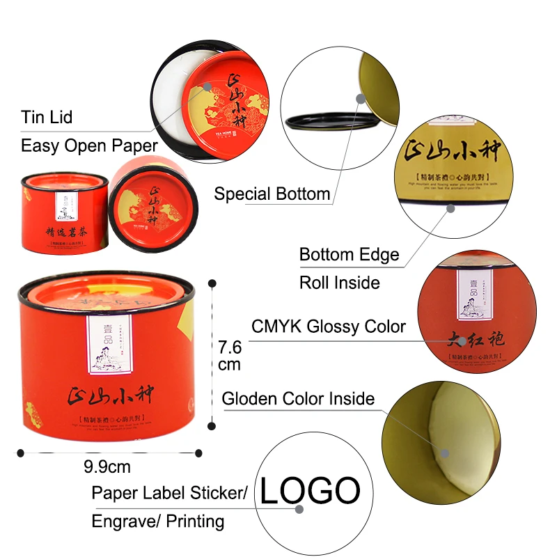Металлическая Жестяная Банка Xin Jia Yi для упаковки небольших продуктов на