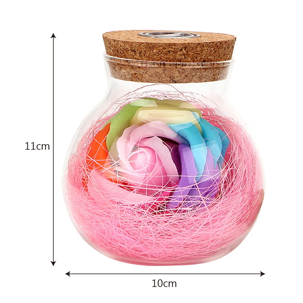 LED Romantic Bulb RGB Dimmer Lamp Rose Flower Bottle Light with Remote Control Night | Освещение