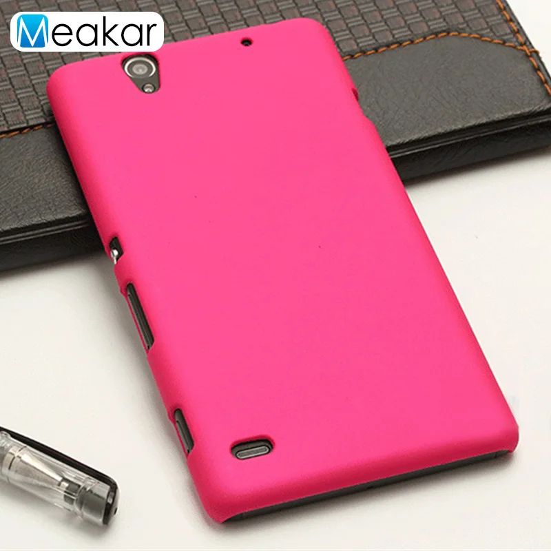Матовый пластиковый чехол 5.5для sony Xperia C4 чехол для sony Xperia C4 Dual E5303 E5363 E5333 E5306 чехол-лента на заднюю панель - Цвет: rose red