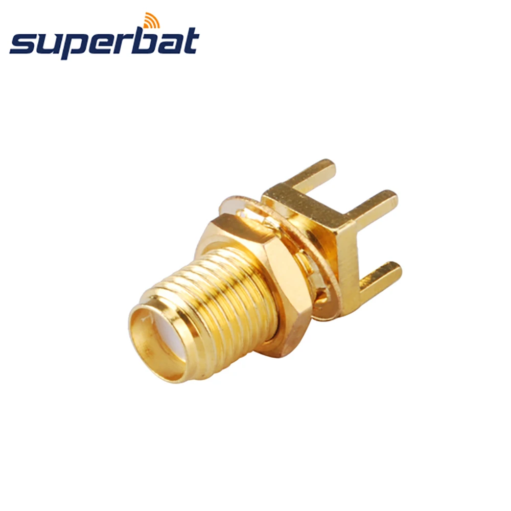 Superbat SMA разъем перегородки монтаж печатной платы сквозное отверстие прямой RF
