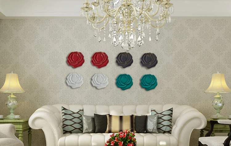 Валентина 3D стены розы украшения оригинальный ретро скандинавский модель номер