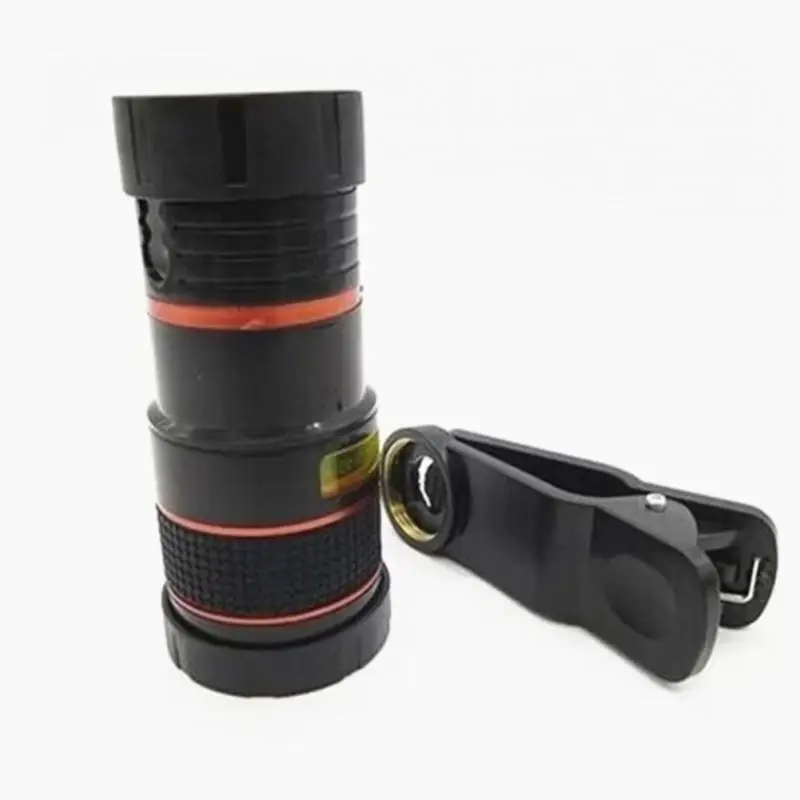 Универсальный 8X 12XOptical телескопа телефона Камера объектив клипсы для мобильного телефона телескоп для iPhone6 для samsung для huawei Xiaomi