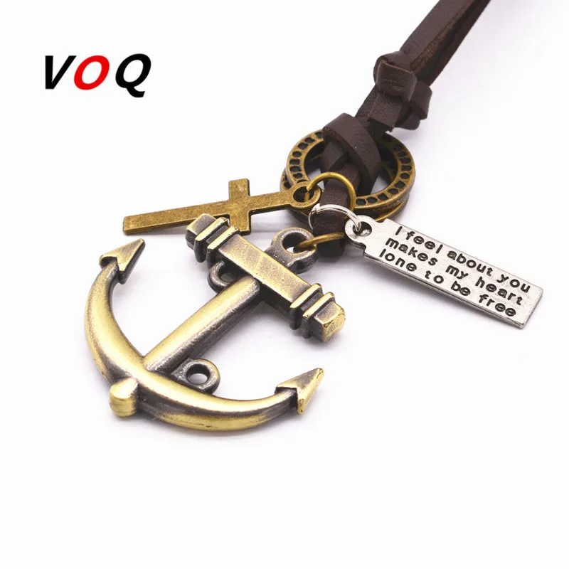 2017 модное винтажное ожерелье с подвеской в виде якоря подходит для мужчин и