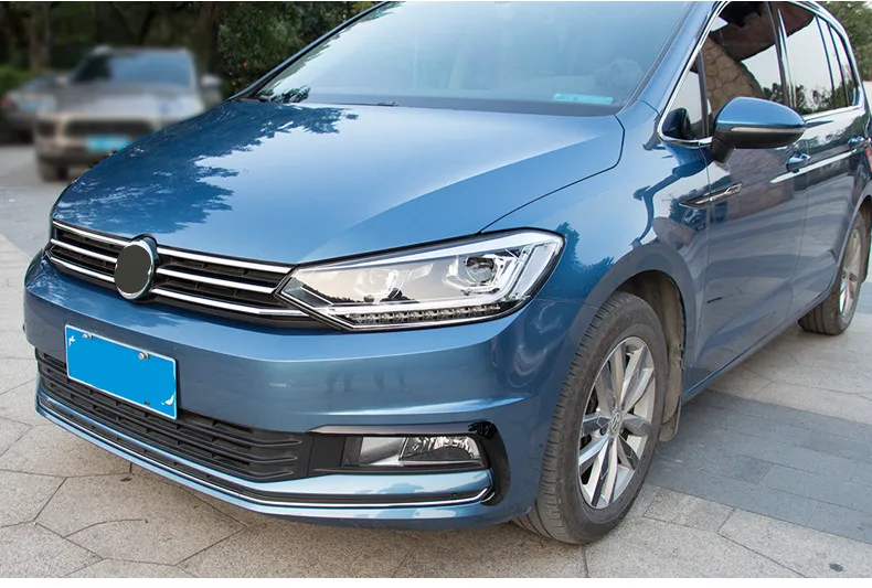 Декоративная Защитная передняя противотуманная фара для бровей для Volkswagen Touran L CA128